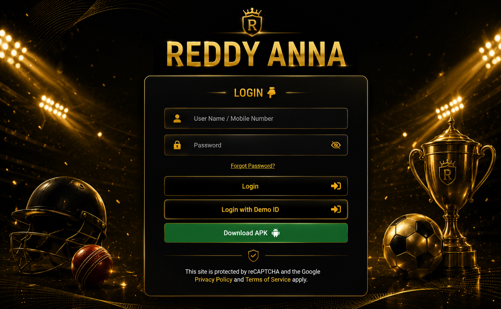 Reddy Anna Login Banner