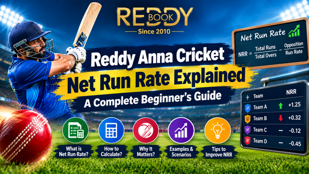 Reddy Anna Cricket Net Run Rate Explained: A Complete Beginner’s Guide