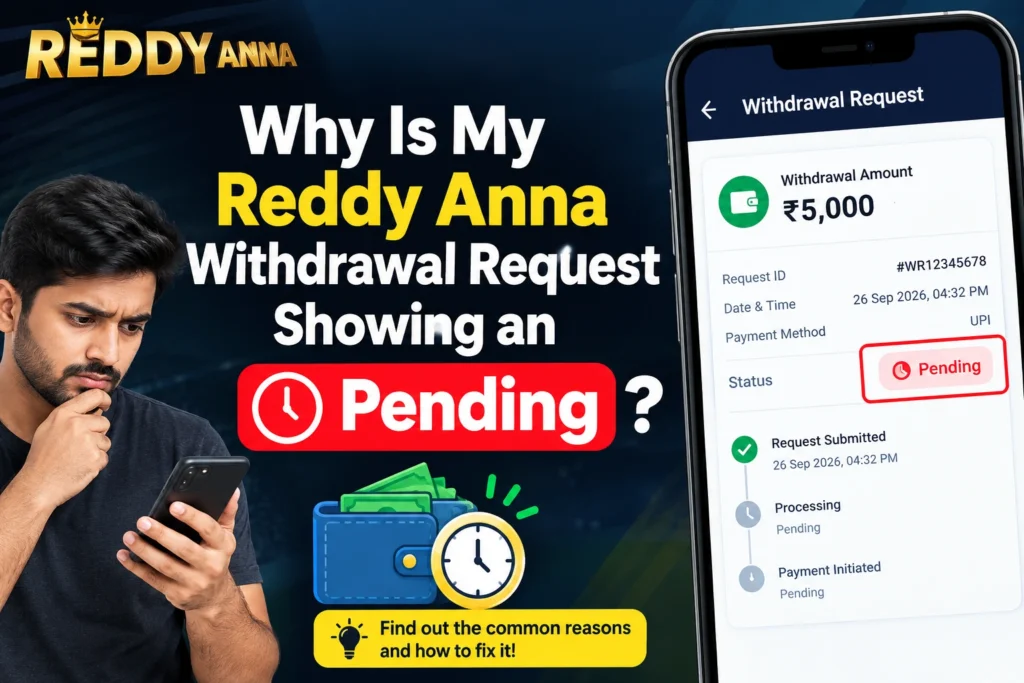 Why Is My Reddy Anna Withdrawal Request Showing an