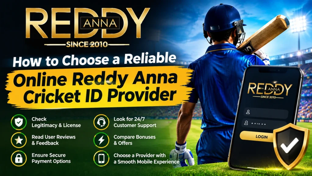 How to Choose a Reliable Online Reddy Anna Cricket ID Provider