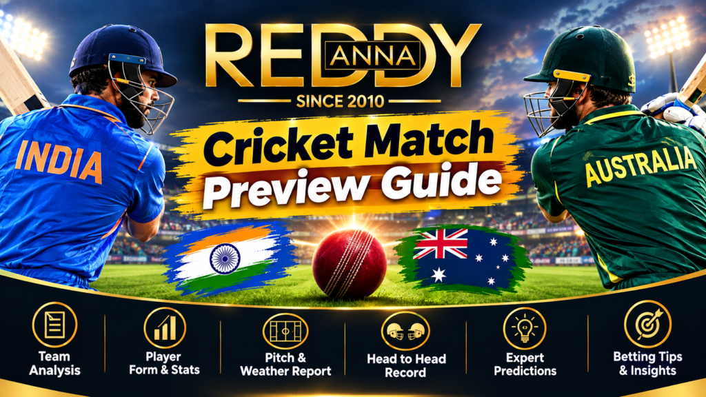 Reddy Anna Cricket Match Preview Guide