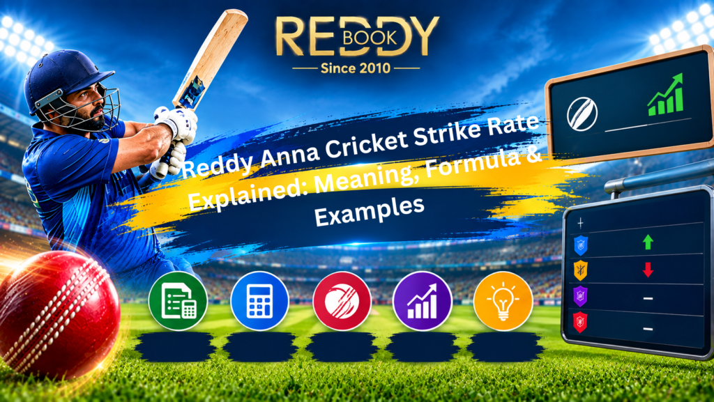 Reddy Anna Cricket Strike Rate Explained: Meaning, Formula & Examples
