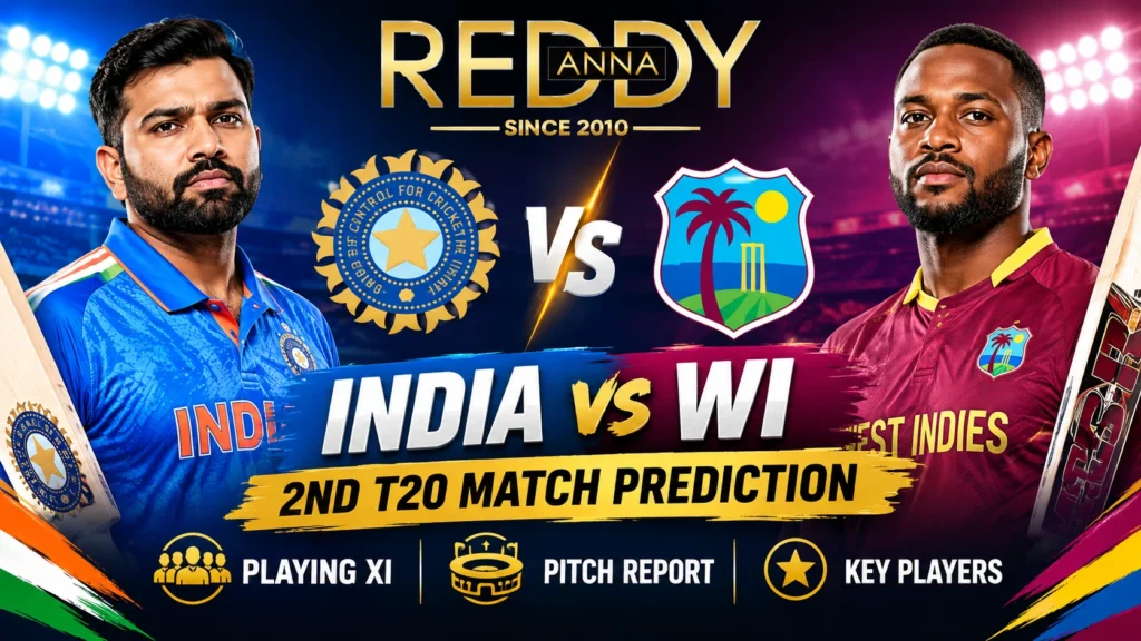 India vs WI 2nd T20 Match Prediction: Playing XI, Pitch Report and Key Players