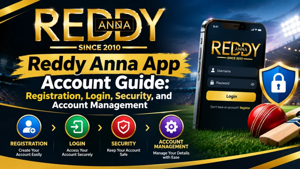 Reddy Anna App Account Guide: Registration, Login, Security, and Account Management