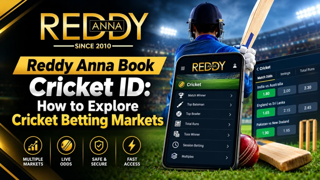 Reddy Anna Book Cricket ID: How to Explore Cricket Betting Markets