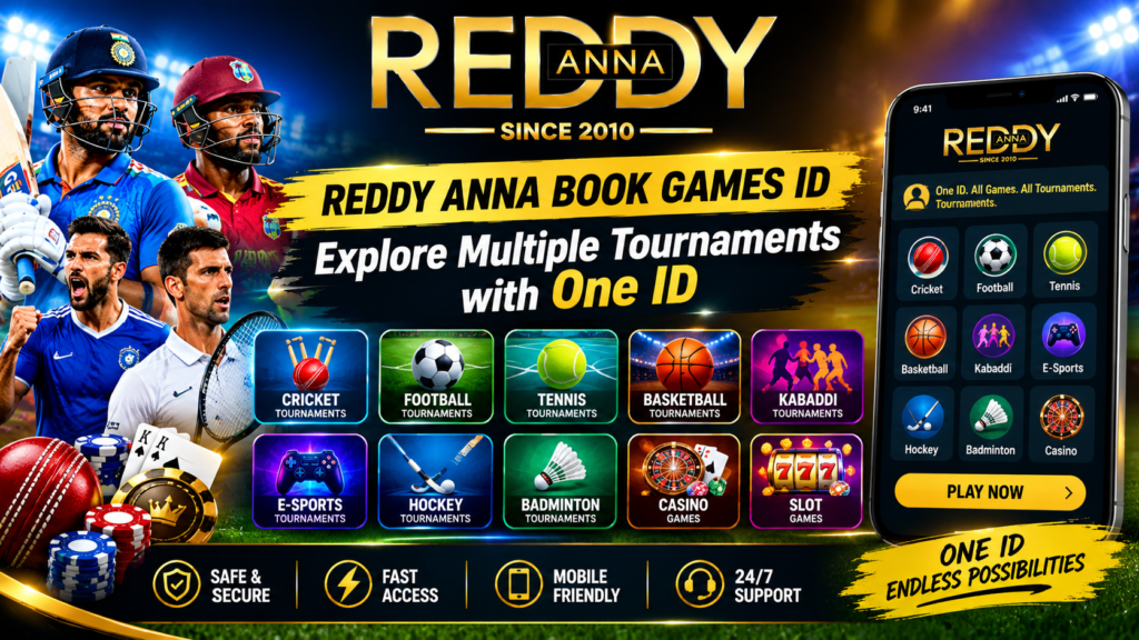 Reddy Anna Book Games ID: Explore Multiple Tournaments